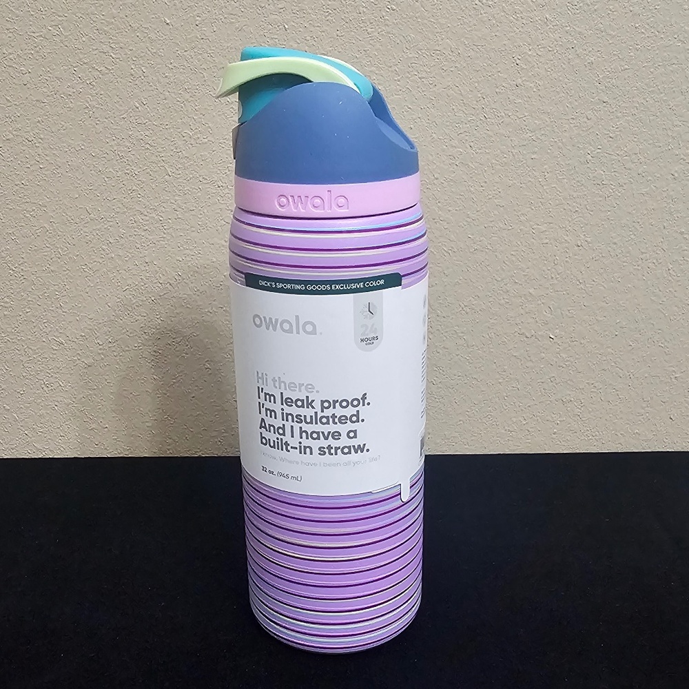 Owala 32 oz. FreeSip Stainless Steel Water Bottle - Technicolor Dicks Exclusive